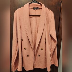 Pretty Little Things Oversized Open Blazer Size 10 Womens‎ Pink, / Mauve